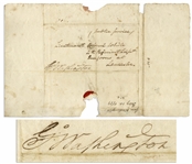 George Washington Autograph Free Frank Signature in 1779 as Commander-in-Chief of the Continental Army During the Revolutionary War